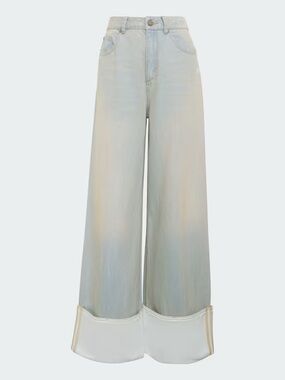 Adidas Vintage Wide Leg High-Rise Jeans